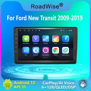 8 + 256 Android 12 Автомобильный Радиоприемник Carplay Для Ford New Transit 2009-2019 Мультимедиа 4G Wifi DVD Navy GPS 2DIN 2 DIN Авторадио Стерео