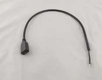 10шт Micro USB 5-контактный Разъем 2-контактный 2-Проводный Кабель для Зарядки Разъемы для шнура DIY 30 см