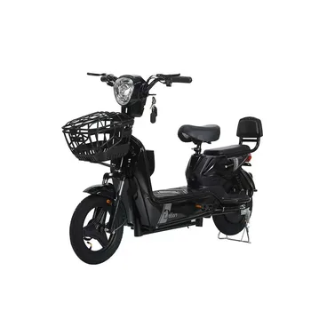 Электрический велосипед для мужчин и Женщин, Рама из Высокоуглеродистой Стали, Литиевая батарея, Удобные Сиденья, Велосипеды для взрослых, 14 дюймов