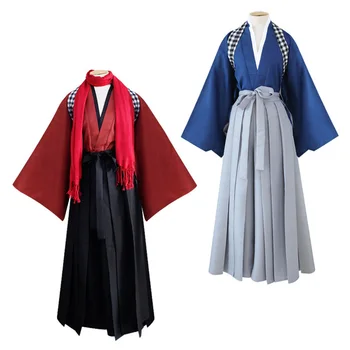 Кимоно для Танца с мечом В традиционном японском стиле, Азиатская одежда, Халат, платье для ролевых игр, Маскарадный женский костюм Haori, Мужской костюм