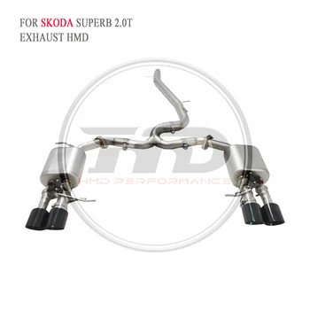 Выхлопная система HMD Выпускной клапан из нержавеющей стали Для Skoda Superb 2.0T 4WD Catback Повышение производительности