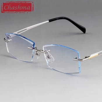 Оправы для глаз Титанового цвета, Мужские oculos de grau masculino armacao, Очки для Близорукости без оправы, Рецептурные очки, Оправы для очков
