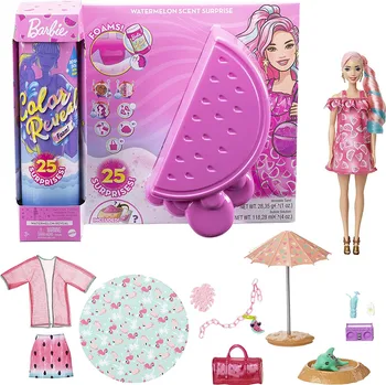 Кукла Барби из пенопласта с 25 сюрпризами, ароматические пузырьки, Наряды, наращивание волос, детские подарки на тему Арбуза, игрушка