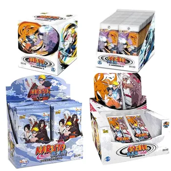 Оптовые Продажи 24 КОРОБКИ Коллекционных Карточек Naruto Полный Набор Booster Box Kayou Uzumaki Uchiha Anime Playing Game Cartas Рождественский Подарок