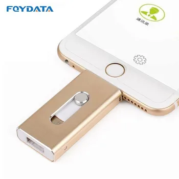 Флэш-накопитель FQYDATA 128 ГБ 64 ГБ 32 ГБ 16 гбит/с HD внешний накопитель memory stick для iphone8 8 Plus 7 7Plus ipad флеш-накопитель