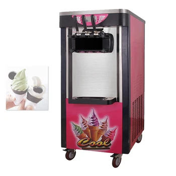 Машина для приготовления мягкого мороженого с тремя Вкусами Коммерческая машина для приготовления мороженого