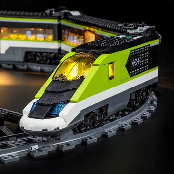 Комплект светодиодных ламп для 60337 Экспресс-пассажирского поезда, набор строительных блоков (не включает модель), Кирпичные игрушки для детей
