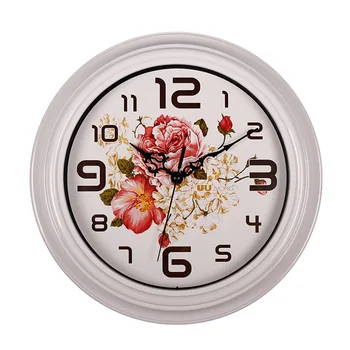 12-Дюймовые часы Креативный Американский Элегантный Сельский пейзаж Модные Кварцевые часы Простое Приятное Бесшумное Сканирование Настенных часов