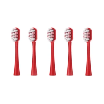 Сменная насадка для зубной щетки, один комплект /5 шт., модель красного черного цвета для XFU 2007