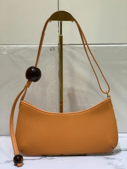 Женская сумка через плечо, брендовая мягкая кожаная сумка Ladie Message Half Moon, сумки-тоут, роскошные дизайнерские сумки, женские