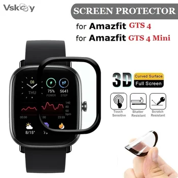 100 шт. 3D изогнутая мягкая защитная пленка для экрана Amazfit GTS4 GTS 4 Mini Smart Watch с полным покрытием против царапин