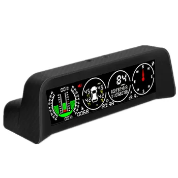 X91 3в1 TPMS HD LCD HUD Головной дисплей Измеритель скорости наклона автомобиля Инклинометр GPS Компас С 4шт внешними сенсорными аксессуарами