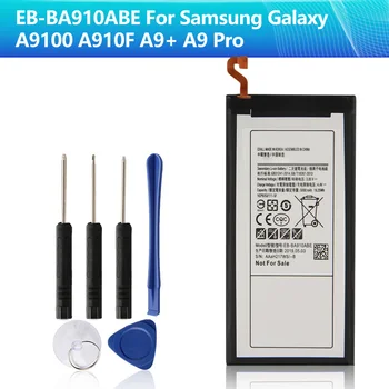Сменный Аккумулятор EB-BA910ABE для SAMSUNG GALAXY A9100 A910F A9 + A9 Pro SM-A9100 5000 мАч, Аккумулятор для телефона