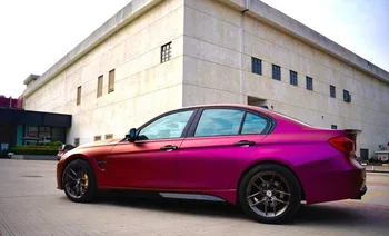 Высококачественная ультра матовая флип-розово-фиолетовая виниловая пленка Хамелеон для автомобильной упаковки с воздухоотводящей клейкой наклейкой