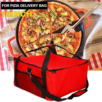 Сумка для доставки пиццы, 16-дюймовая сумка для транспортировки торта, Сумка для подогрева еды, Держатель для хранения пиццы, Согревающие сумки, Изолированная сумка для доставки горячей пищи