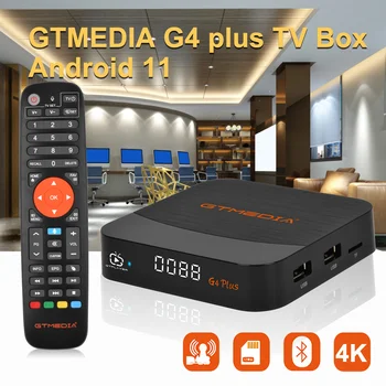 GTMEDIA G4 plus TV Box 4K HD Android 11 TV Bluetooth Google Voice пульт дистанционного управления WIFI UHD 4K Смарт-телеприставка медиаплеер