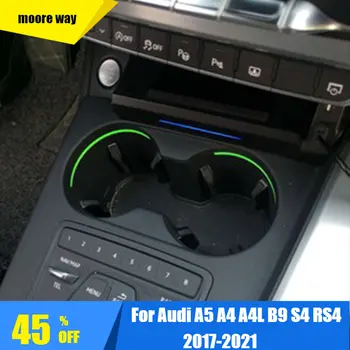 15 Вт Qi беспроводное зарядное устройство зарядная площадка для Audi A4 A4L B9 A5 S4 RS4 2017-2021 держатель мобильного телефона внутренняя отделка автомобильные аксессуары