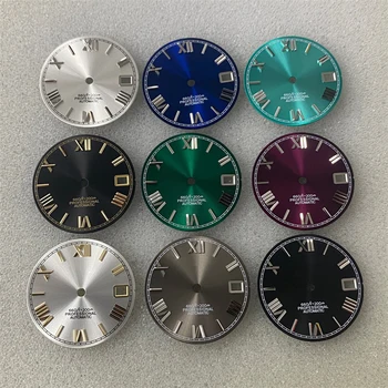 Циферблат часов 28,5 мм Без Люминесцентной римской цифрымодифицированный циферблат для Часового механизма NH35/NH36/4R/7S Аксессуары