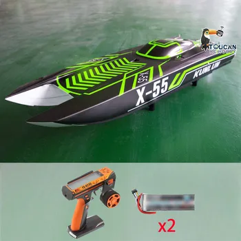 DTRC X55, водонепроницаемые радиоуправляемые скоростные гоночные лодки, 130 км/ч, модель корабля с дистанционным управлением, игрушки для улицы THZH1595