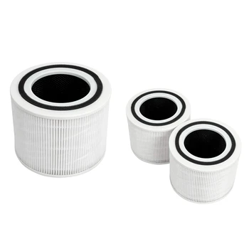 Фильтр для очистки воздуха из 3 упаковок, Пластиковый Фильтр для очистки воздуха 3-В-1 True HEPA, Core300-RF, Для LEVOIT Core 300