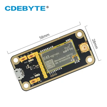 Тестовая плата USB 433 МГц Преобразователь USB в TTL RSSI UART Модуль последовательного порта E43-433T13S3 CDEBYTE E43-433TB-01