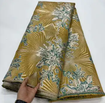 2023 Новейшая Африканская Жаккардовая Кружевная ткань С французской кружевной Вышивкой, Высококачественная Нигерийская Кружевная ткань для пошива вечернего платья
