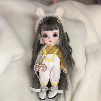 16 см Модный мини-Парик BJD Кукла с подвижным суставом, куклы для девочек, 3D Большие глаза, красивая Милая игрушка 