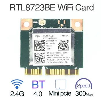Оптовая Продажа Wifi Bluetooth 4.0 адаптер Половина МИНИ-карты PCI-E Для Realtek RTL8723BE SPS 753077-001 Для Hp 470 455 450 445 440 G2