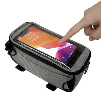 Велосипедная сумка из прочной быстросъемной матовой ткани Сумка для хранения Велосипедов Подставка для телефона на открытом воздухе