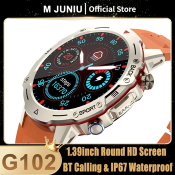 G102 Смарт-Часы 1,39 дюйма 360*360 Полный Сенсорный экран Bluetooth Вызов IP67 Водонепроницаемый Мониторинг здоровья Спортивная Модель Smartwatch Мужские