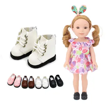 Кожаная обувь 5,5 см подходит для куклы Paola Reina 32 см и 14 дюймов Wellie Wisher, аксессуары для кукол