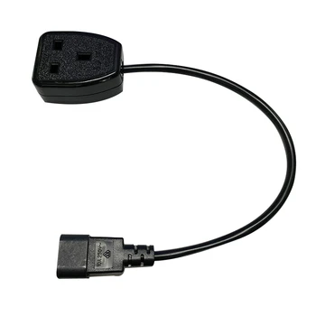 Кабель-адаптер питания IEC320 C14 к розетке Великобритании BS1363A, штекер IEC C14 к розетке Великобритании 3Pin, кабель-адаптер питания для ИБП PDU (0.)