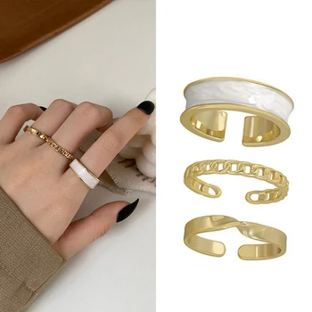 2021, Новые Открывающие кольца в готическом стиле из трех частей для Женщин, Модные украшения, Европейская и американская Свадебная вечеринка, Сексуальное кольцо