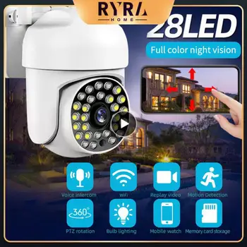 Монитор защиты безопасности, вращающийся на 360 градусов, Домашняя безопасность, Домашние видеокамеры видеонаблюдения, двухстороннее аудио, Ptz-камера ночного видения