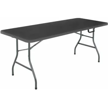 Складной стол Cosco с 6-футовым раскладыванием по центру, черный походный стол складной стол складной походный стол