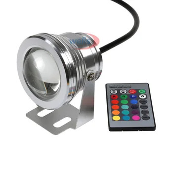 10 Вт светодиодный уличный светильник RGB/белый/теплый белый Подводный светодиодный точечный светильник, меняющий цвет, IP67, Прожектор для садового освещения