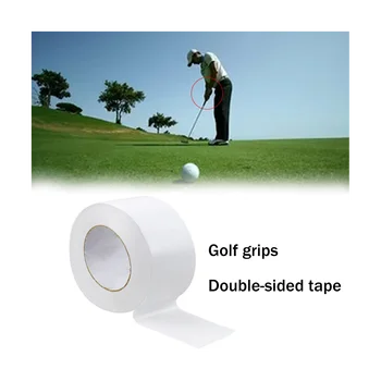 Подходит для гольфа, высоковязкий, легко рвущийся белый клей для гольфа, железный двухсторонний клей 25 мм x 50 м