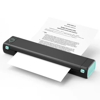 Портативный термопринтер M08F Bluetooth Phone Printer для домашнего использования Мобильный принтер формата А4 для ноутбуков Беспроводной принтер для путешествий без чернил