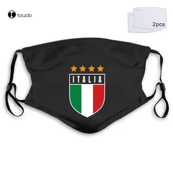 Ретро итальянский футболист Italia Legends Маска для лица фильтр карманная ткань многоразовая моющаяся