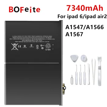 Аккумулятор для планшета Bofeite Для iPad 1 2 3 4 5 air 1 6 air 2 A1376 A1389 A1484 A1547 A1664 Сменный Аккумулятор с инструментом