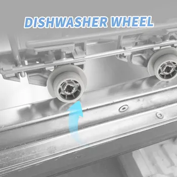 Колесо для посудомоечной машины 8 шт., прочная замена колеса для нижней стойки посудомоечной машины 165314, подходит для посудомоечной машины Whirlpool и Kenmore