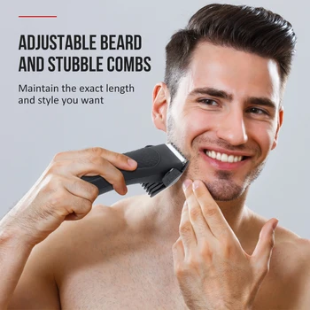 Профессиональная Перезаряжаемая машинка для стрижки волос Для мужчин, Триммер для бороды, Машинка для бритья, Машинка для стрижки волос, Триммер для бороды
