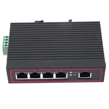 5-Портовый RJ45 10/100 М Ethernet Настольный коммутатор Концентраторы Сетевой ноутбук Тип DIN-рейки