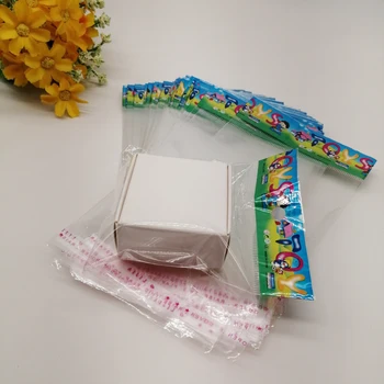 500 шт. Мультяшная игрушка Opp Пластиковый пакет Самоклеящийся Целлофановый Упаковочный пакет для ювелирных изделий, сумки для хранения, Маленькие подарочные пакеты с отверстиями