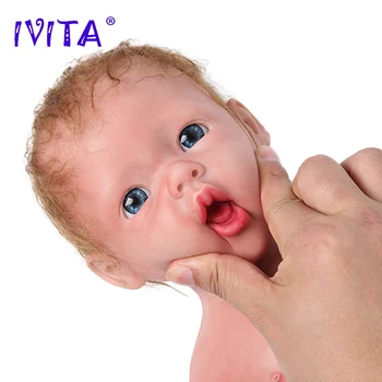IVITA WG1515RH 50 см Высокое Качество Реалистичный Полный Силиконовый Новорожденный Reborn Младенцы Мягкие Реалистичные Игрушки Для Девочек Детские Куклы Для Малышей Подарок