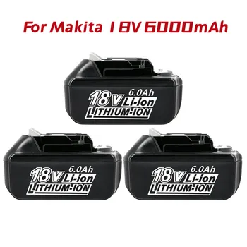 1-3 упаковки сменного аккумулятора BL1850 емкостью 6,0 Ач для аккумулятора Makita 18 В, Литий-ионный аккумулятор для аккумулятора Makita 18 В BL1840 Bl1830 Bl1860