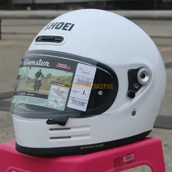Классический полнолицевый шлем SHOEI GLAMSTER в стиле ретро, для отдыха на мотоциклах Harley Cruise и шоссейных гонок Защитный шлем Marquez