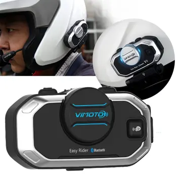 Английская версия Easy Rider Vimoto V8 Гарнитура Шлем Мотоциклетные Стереонаушники Для мобильного телефона И GPS Радио 2 Way
