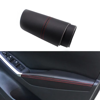 Для Mazda CX-5 2012 2013 2014 2015 Автомобильная дверная ручка, панель, подлокотник, кожаный чехол из микрофибры