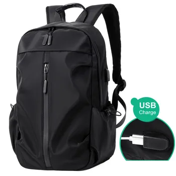 Рюкзак для ноутбука, 15-дюймовые Водонепроницаемые Дорожные рюкзаки, Противоугонная Деловая сумка для ноутбука Унисекс, USB-порт, сумка для компьютера в колледже и Школе